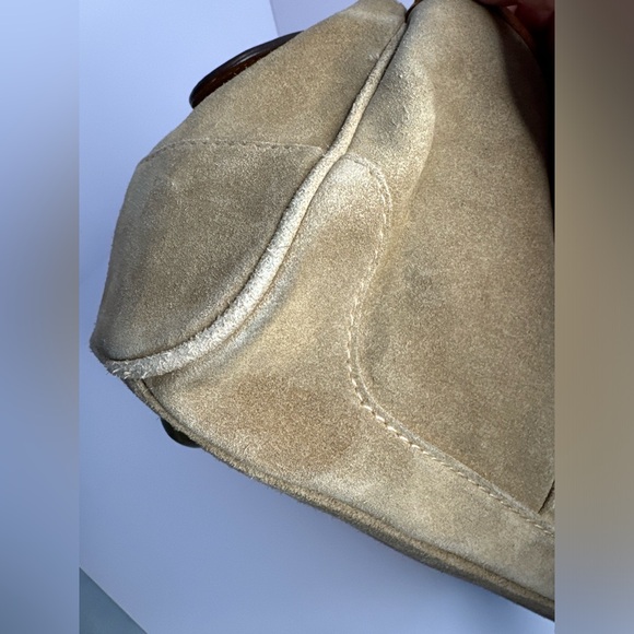 Coach Vintage Camel Leather Suede Satchel Bag - Picture 9 of 15